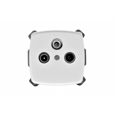 zásuvka TVR MO 4FK 282.105 biela konc